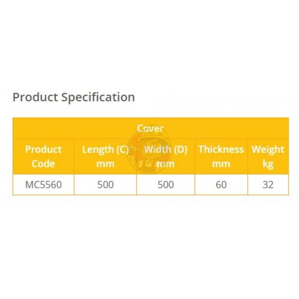 500 X 500MM MAINHOLE COVER 